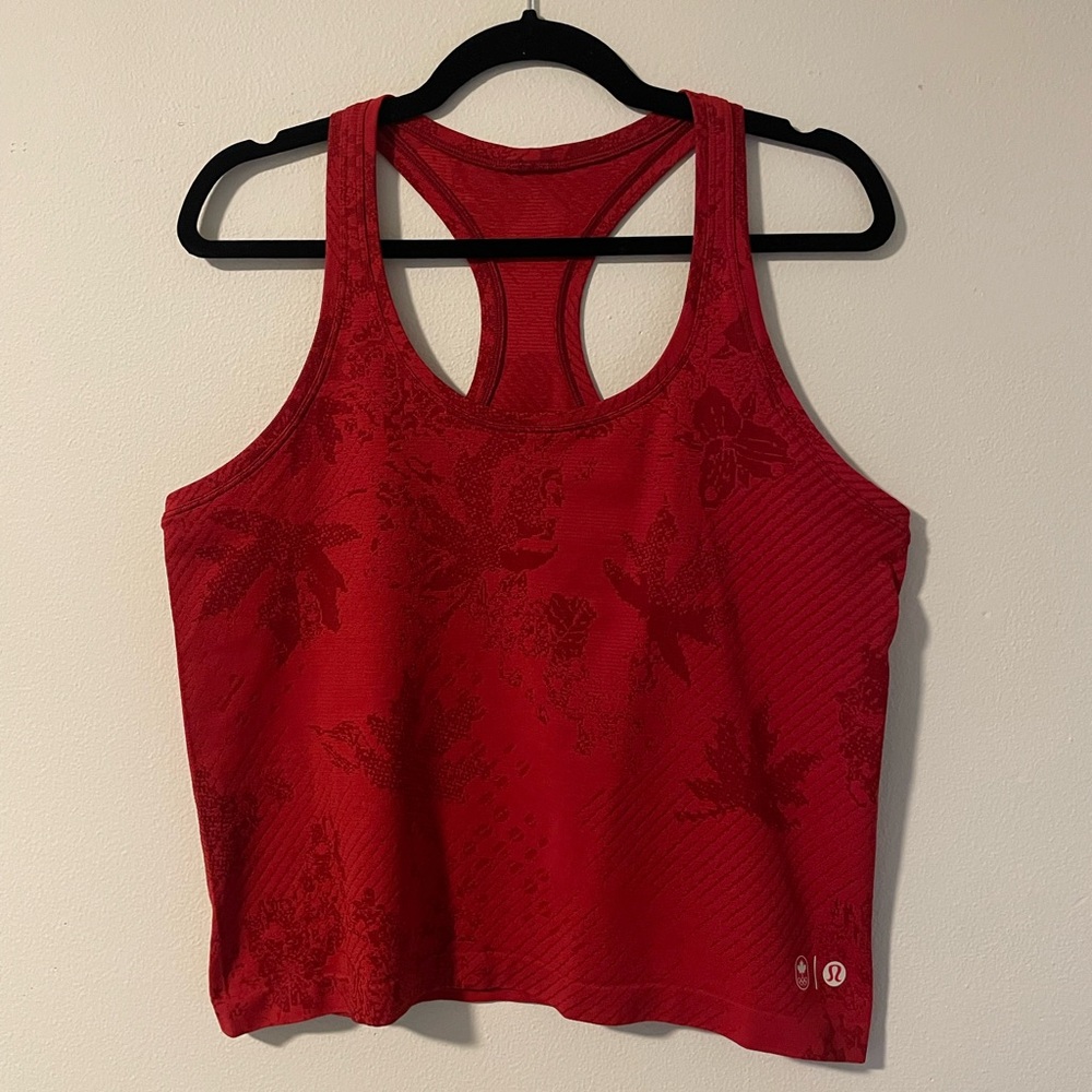Lululemon Team Canada Swiftly Tech Racerback 2.0 Race - Dark Sport Red